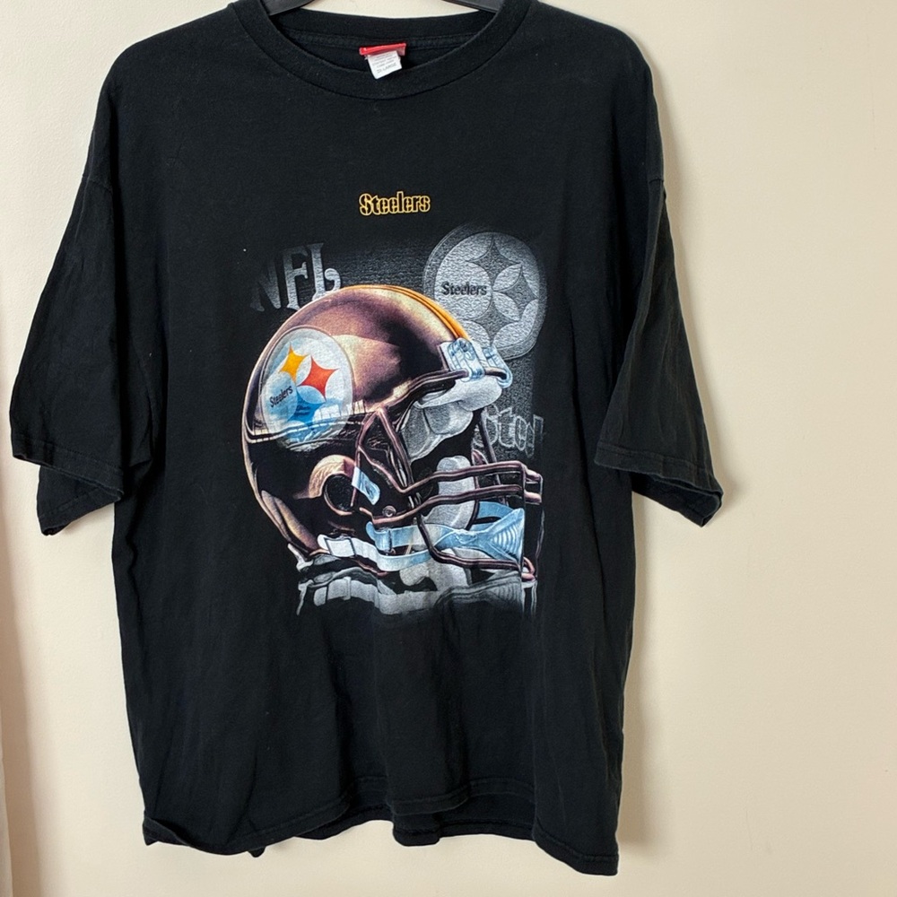 NFL Pittsburgh‎ Steelers Men’s Black Graphic Tee - Picture 2 of 4